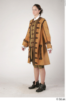  Photos Woman in Historical Suit 1 18th century Brown suit Historical Clothing a poses whole body 0002.jpg